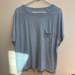 Aerie Light Blue Short Sleeve T-Shirt